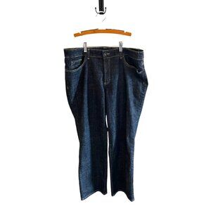 Nine West Womens Dark Wash Denim Jeans Size 16 Cotton & Spandex Blend